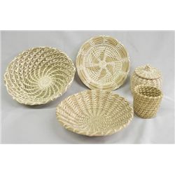 Collection of Papago Baskets
