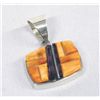 Image 3 : Navajo Sterling Stone-to-Stone Inlay Pendant