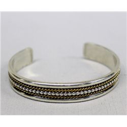 Navajo Sterling 12K Gold Filled Bracelet--D Mike