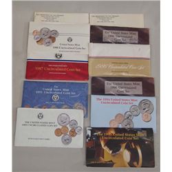 11 1900s Uncirculated Coin Sets