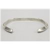 Image 3 : Navajo Sterling Silver Hand Stamped Bracelet