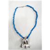 Image 1 : Southwestern Style Silver Turquoise Necklace