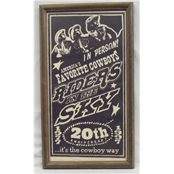 Framed Original Art- Riders in the Sky Poster