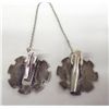 Image 4 : Vintage Zuni Sterling Silver Inlay Sweater Clips