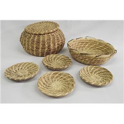 Collection of Vintage Papago Baskets