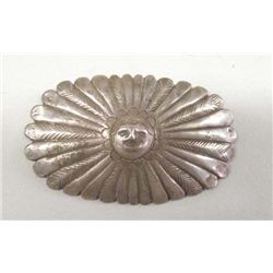 Mexican Sterling Silver Face Pin/Pendant