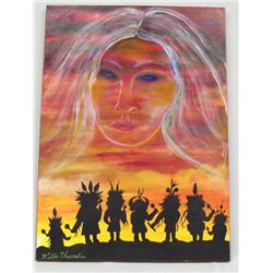 Original Acrylic ''Hopi Prophet'' by Kills Thunder