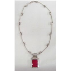 Mexican Sterling Silver Pendant Necklace