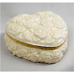 Lenox Fine Porcelain Ring Box, Hearts and Flowers