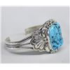 Image 2 : Navajo Sterling Turquoise Bracelet by Spencer