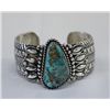 Image 1 : Navajo Sterling & Turquoise Bracelet by Sanchez