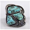 Image 1 : Navajo Old Pawn Sterling & Turquoise Bracelet