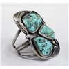 Image 2 : Navajo Old Pawn Sterling & Turquoise Bracelet