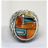 Image 1 : Zuni Stone-to-Stone Sterling Ring, Signed