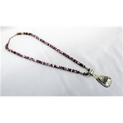 Navajo 12kt Gold on Sterling Pendant Necklace
