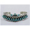 Image 1 : Zuni Petit Point Turquoise & Sterling Bracelet