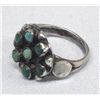 Image 3 : 1940 Zuni Petit Point Turquoise Ring