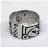 Image 1 : Mexican Sterling Ring - Mayan Design