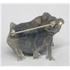 Image 2 : ''Hop-A-Long'' Frog, Sterling Silver Pin- Diane Reed