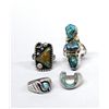 Image 2 : Vintage Navajo Silver & Turquoise Rings