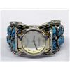 Image 1 : Turquoise & Silver Watch Bracelet
