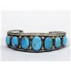 Image 1 : Navajo Silver & Turquoise 3 Band Bracelet
