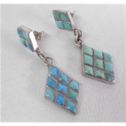Turquoise & Silver Earrings