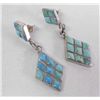 Image 1 : Turquoise & Silver Earrings