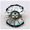 Image 1 : Zuni Sterling & Channel Inlay Ring