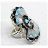 Image 2 : Zuni Sterling & Channel Inlay Ring