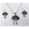 Image 2 : Zuni Petit Point Sun God Necklace & Earrings