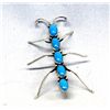 Image 1 : Navajo Sterling Silver & Turquoise Ant Pin/Pendant