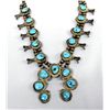 Image 2 : Vintage Navajo Silver & Turquoise Squash Blossom