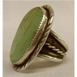 Navajo Sterling & Green Turquoise Ring