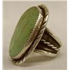 Image 1 : Navajo Sterling & Green Turquoise Ring