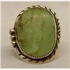 Image 3 : Navajo Sterling & Green Turquoise Ring