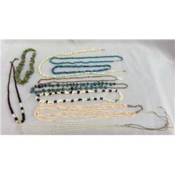 Ten Necklace Collection-Navajo, Santo Domingo