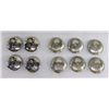 Image 1 : Navajo Sterling Silver Button Covers