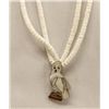 Image 2 : Zuni Snow Owl Pendant Necklace by Pablita Quam
