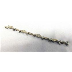 Sterling Silver Dolphin Link Bracelet