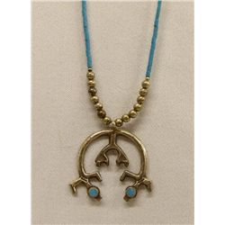 Navajo Double Kachina Naja Necklace