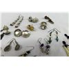 Image 3 : Sterling Silver & Stone Earrings, Collection of 13