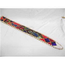 African Seed Beaded Belt With Cowrie Shells