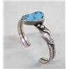 Image 1 : Navajo Sterling and Turquoise Bracelet by Nez