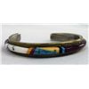 Image 1 : Brass Bracelet With Stone-to-Stone Inlays