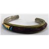 Image 2 : Brass Bracelet With Stone-to-Stone Inlays