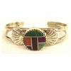 Image 2 : Zuni Child's Bracelet Channel Inlays