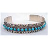 Image 1 : Zuni Sleeping Beauty Turquoise Sterling Bracelet