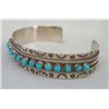 Image 3 : Zuni Sleeping Beauty Turquoise Sterling Bracelet