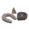 Image 1 : Pipestone Carvings Chief Head, Horseshoe and Bowl